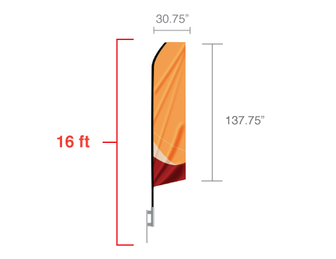Custom Feather Flags (16ft.)